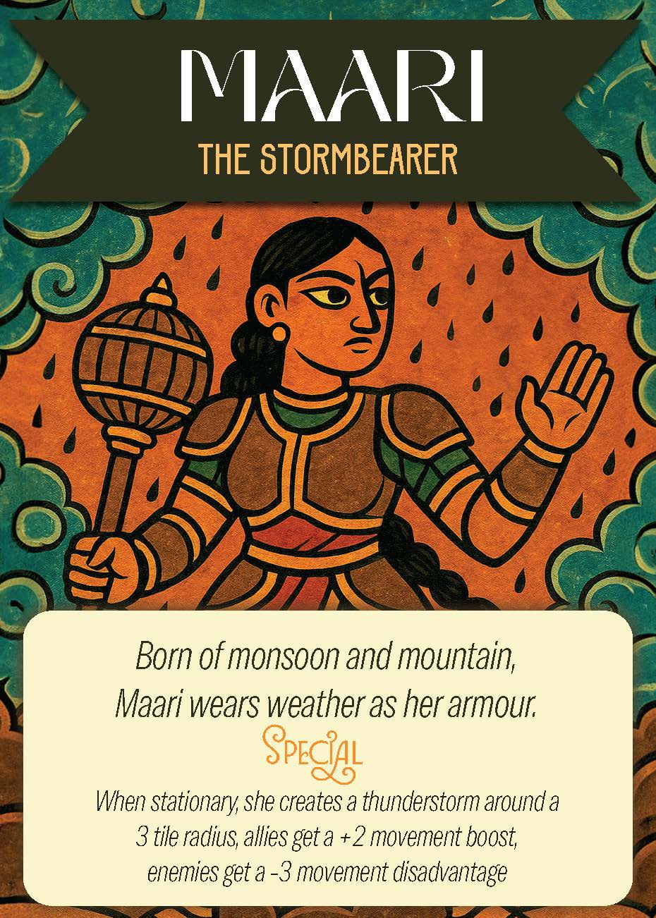 Ludo RPG flat character card Maari Tank