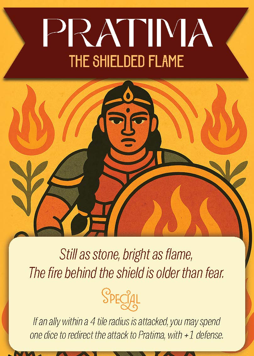 Ludo RPG flat character card Pratima Tank